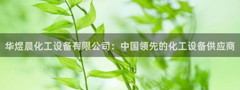 新城平台分分彩：华煜晨化工设备有限公司：中国领先的